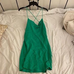 Green Zara Slip Dress